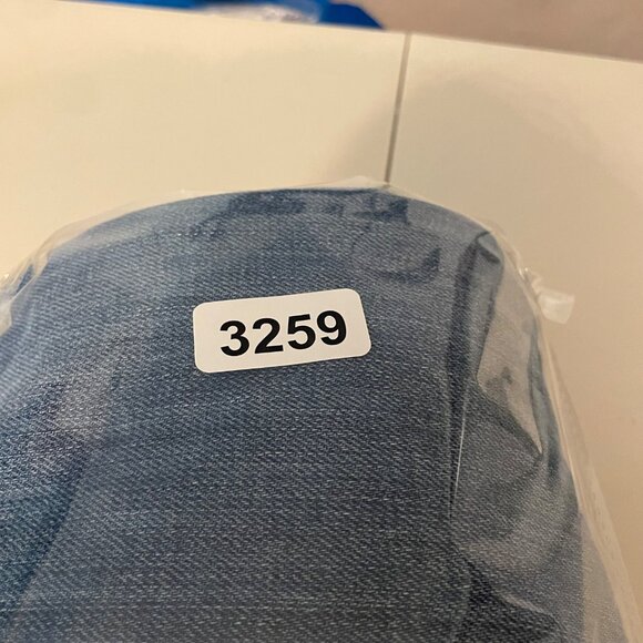 7 for All Mankind Men's 33x28 Slouchy Straight Light Wash Y2K Jeans Button Fly - Picture 11 of 11